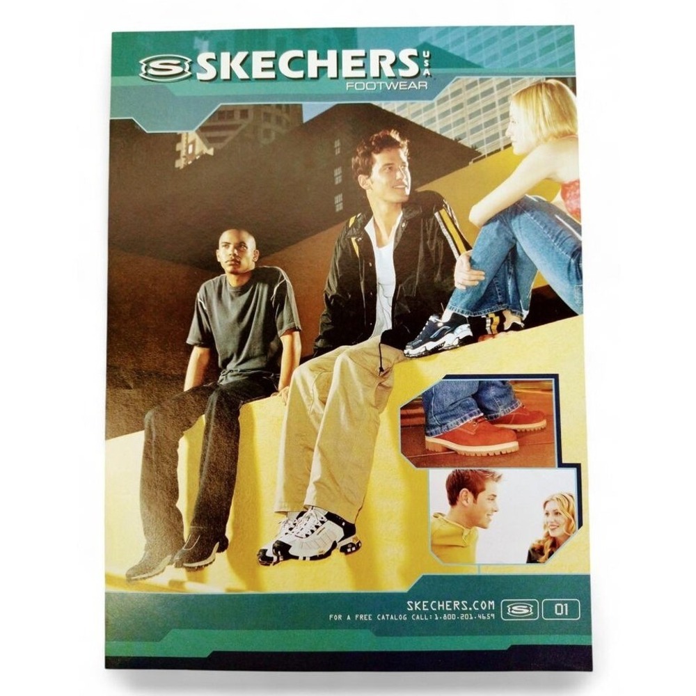 2001‎ Skechers Print Ad Page Y2K Sneaker Culture Street Style Ephemera Wall Art